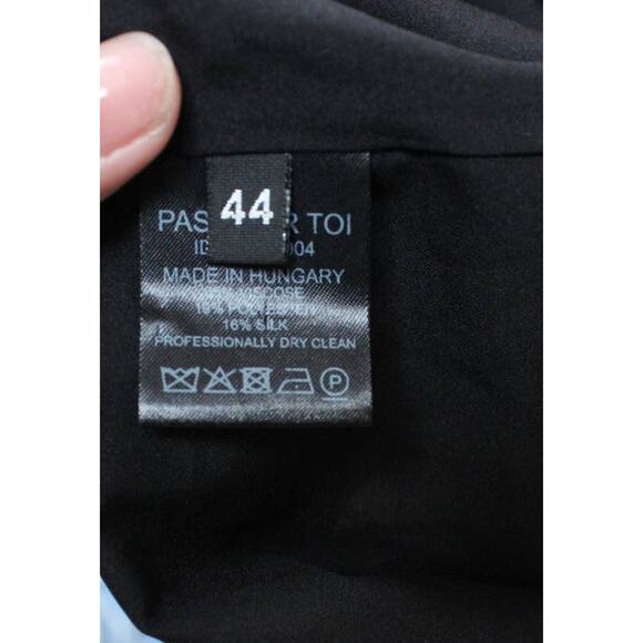 NWT Dodo Bar Or Black Metallic Gold Anita Velvet Turtleneck Dress Size 44/US 8 - Picture 7 of 7